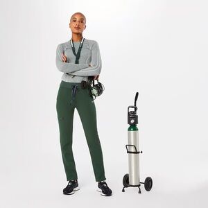 Women’s British Racing Green High Waisted Yola 2.0 Skinny Racing Scrub Pants